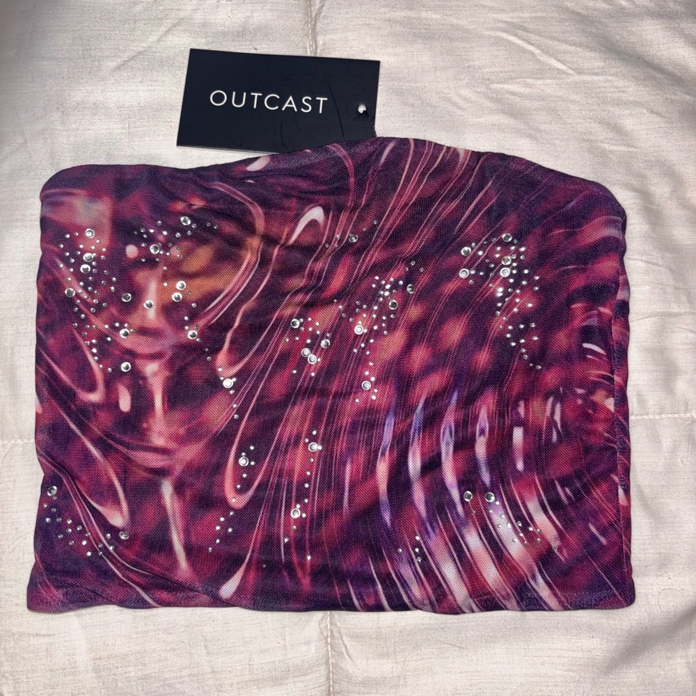Outcast Vibrant Purple Crop Top